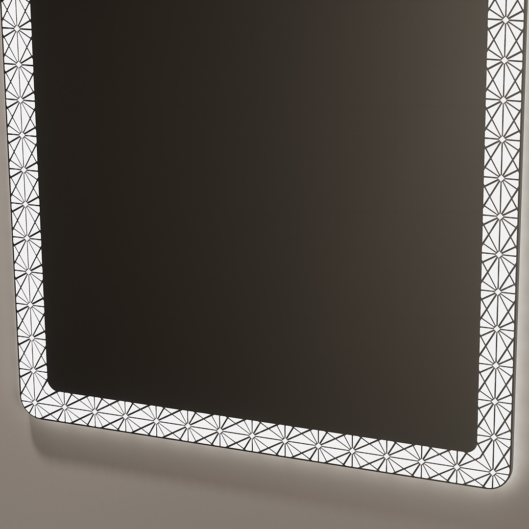 Original pattern LED smart mirror or mirror cabinet
