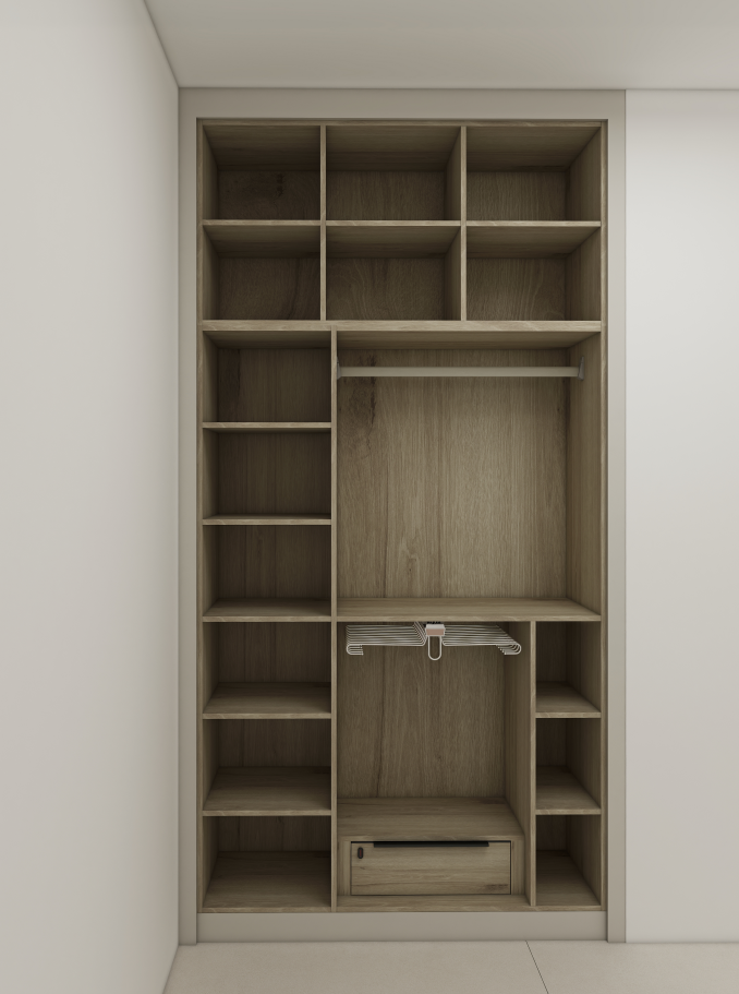 These cabinets for bedroom not only enhance the overall decor but also offer ample storage space, making it easier to keep clothes and accessories organized. With intelligent design features and thoughtful layout, each wardrobe serves as an efficient bedroom cabinet, providing easy access to everyday essentials. This project highlights the versatility of a garderobe, turning a simple storage solution into a statement piece that complements any bedroom theme.