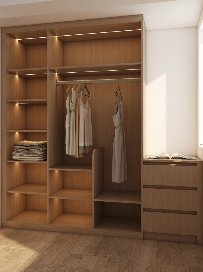Lockable doors: Secure valuable items (designer bags, jewelry) or keep kids from accessing fragile items.