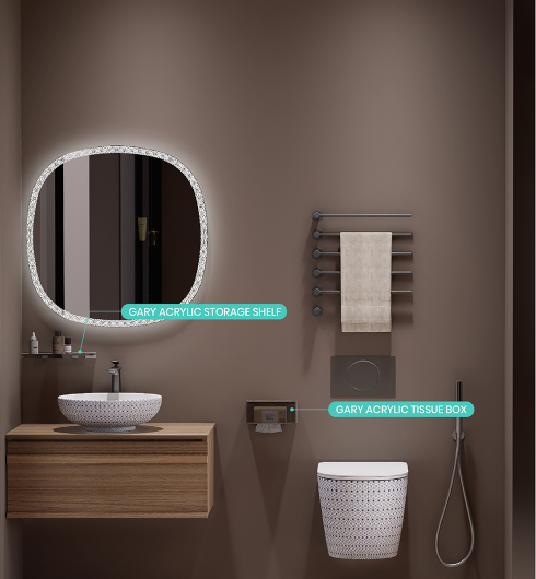 Maximize your bathroom's potential with the Aluminum Acrylic Bathroom Cabinet Storage Rack. This innovative storage solution combines sleek design with functional organization, making it the perfect addition to any bathroom.