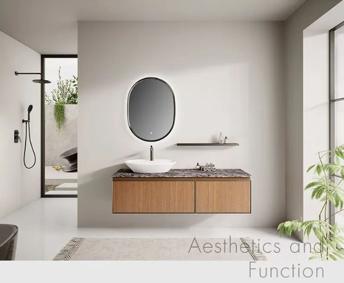 This sleek bathroom wall cabinet is designed to elevate your bathroom with its minimalist aesthetic and practical features.