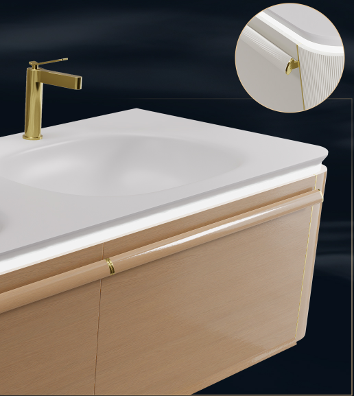 The three-dimensional wide handle is carved with the golden ellipse ratio, with the wood grain texture and metallic luster intertwined. When the fingertips touch it, the ergonomic curve quietly dissolves the cold edges and corners. The ellipse is the most primitive coding language of nature, and it is also the gentle rhetoric that the Biluo series presents to life.