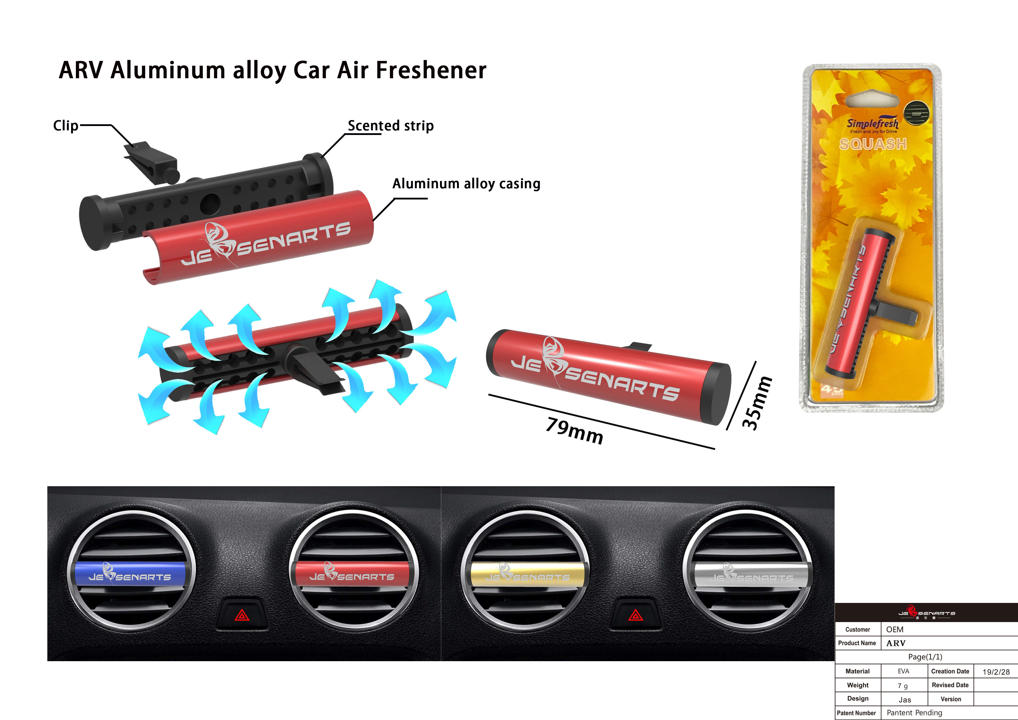 car vent clip diffusers