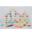 Acrylic Sensory Blocks with Beads 50 PCS Transparent Building Blocks for Kids Montessori Occupational Therapy Visual Learning Toys