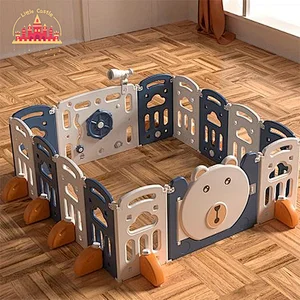 High Quality Folding Square Indoor Plastic 10+2 Panel Kids Playpens Safety Fence SL01F041