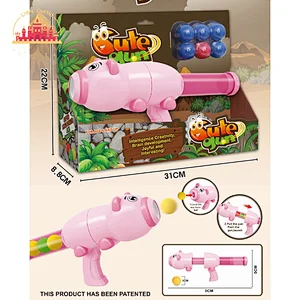 High Quality Kids Aerodynamic Gun Toy Animal Shooting Gun Toy With 6 Pieces EVA Balls SL01A022