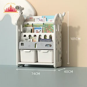 Lovely Design Plastic Kids Furniture Toy Book Shelf Kids Storage Cabinet SL08C008