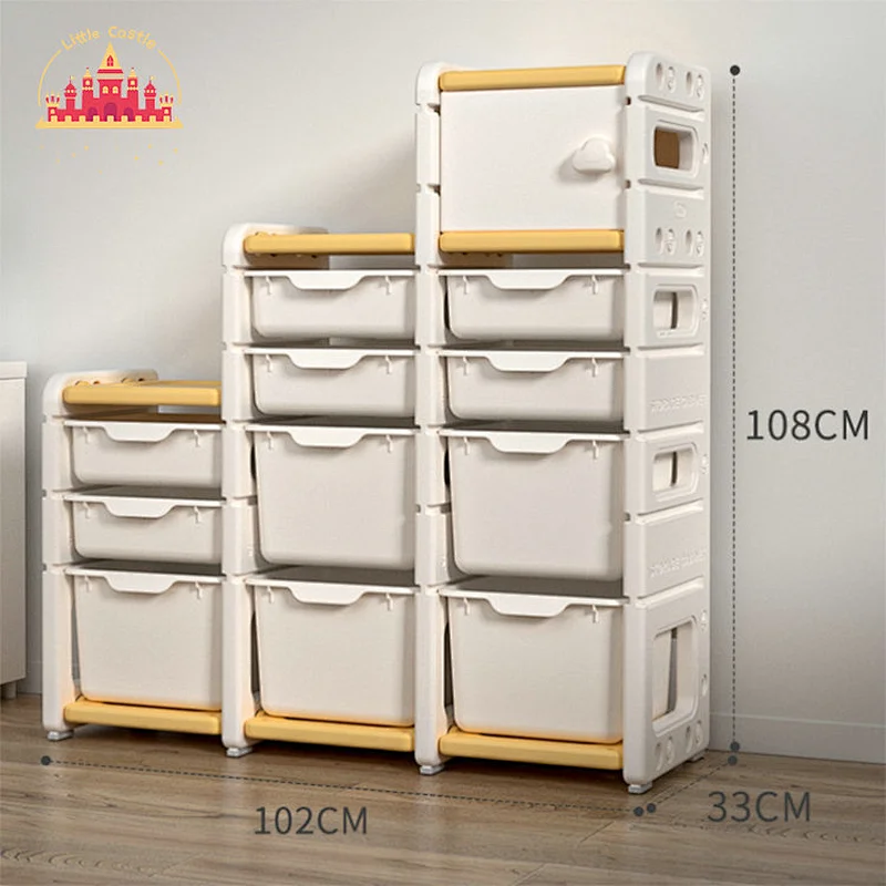 Modern 7 Diffrent Size Plastic Kids Furniture Toronto Grey Kids Storage Cabinet SL08C005