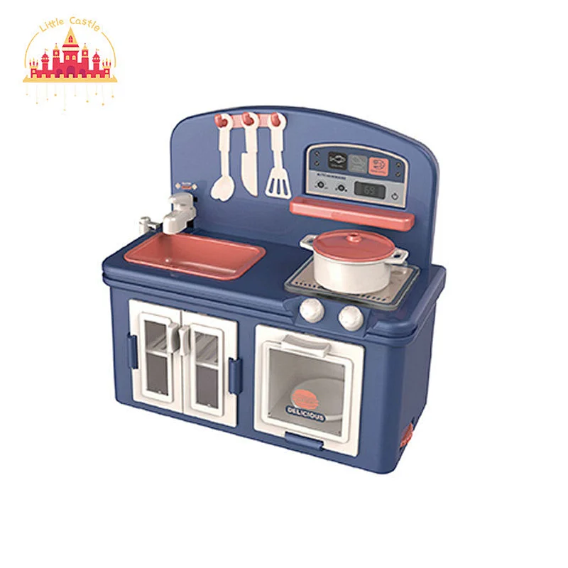 Plastic Pretend Play Cooking Set Toy Stove With Refrigerator For Kids SL10D359
