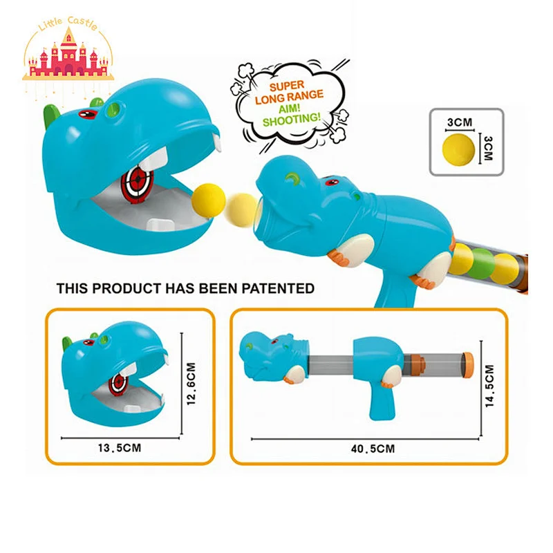 New Arrival Kids Shooting Game Plastic Animal Shooting Gun Toy With 19 EVA Balls SL01A009