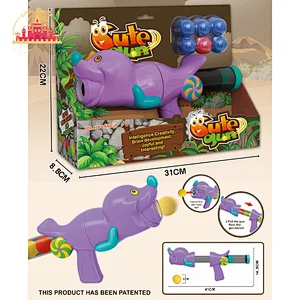 2022 Hot Selling Plastic 11 Pieces EVA Balls Animal Shooting Gun Toy For Kids SL01A029