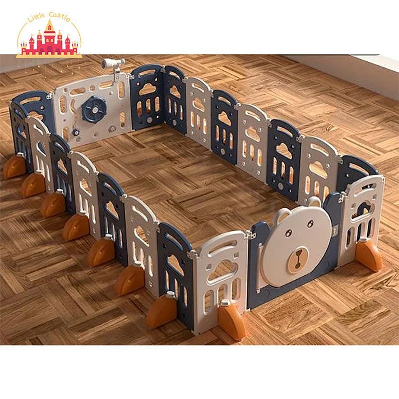 High Quality Folding Square Indoor Plastic 10+2 Panel Kids Playpens Safety Fence SL01F041