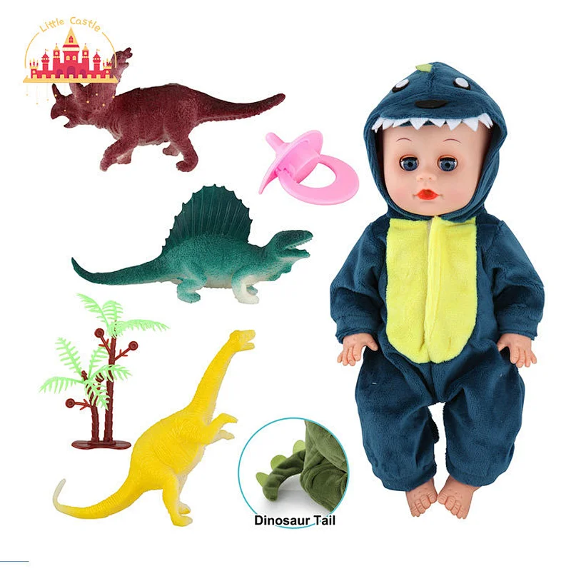 2022 Fashion dolls toy pretend play cute dinosaur doll suit for kids SL06D012