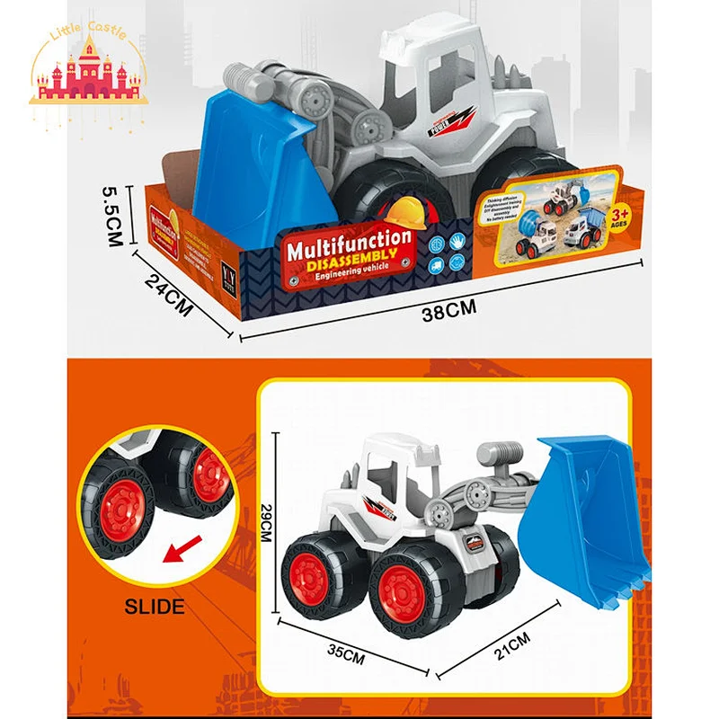 Mini Vehicle Toy Plastic Detachable Engineering Excavator Truck Toy For Kids SL04A002