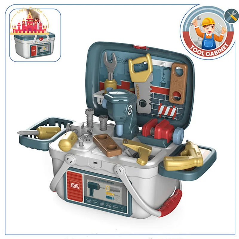 Safety Role Play Children Portable Plastic Tool Basket Toy for Toddler SL10D034