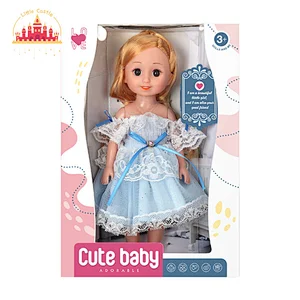 High quality fashion mini cute plastic doll toy in pretty dress for kids SL06D010