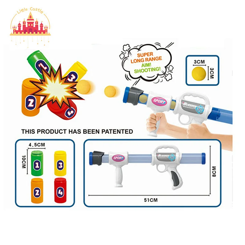 20 Pieces EVA Balls Air Elastic Soft Bullet Double Gun Shooting Toy With Target For Kids SL01A019
