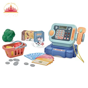 Kids Fast Food Play Set Toys Plastic Pretending Pizza Restaurant With Cash Register SL10D461