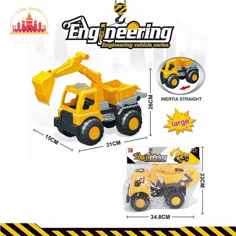 Hot Selling Educational Assembly Car Toy Plastic Sliding Fire Crane Toy For Kids SL04A015