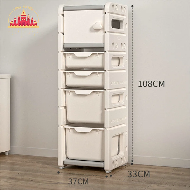 High Quality 7 Diffrent Size Plastic Toronto Grey Kids Storage Cabinet SL08C007