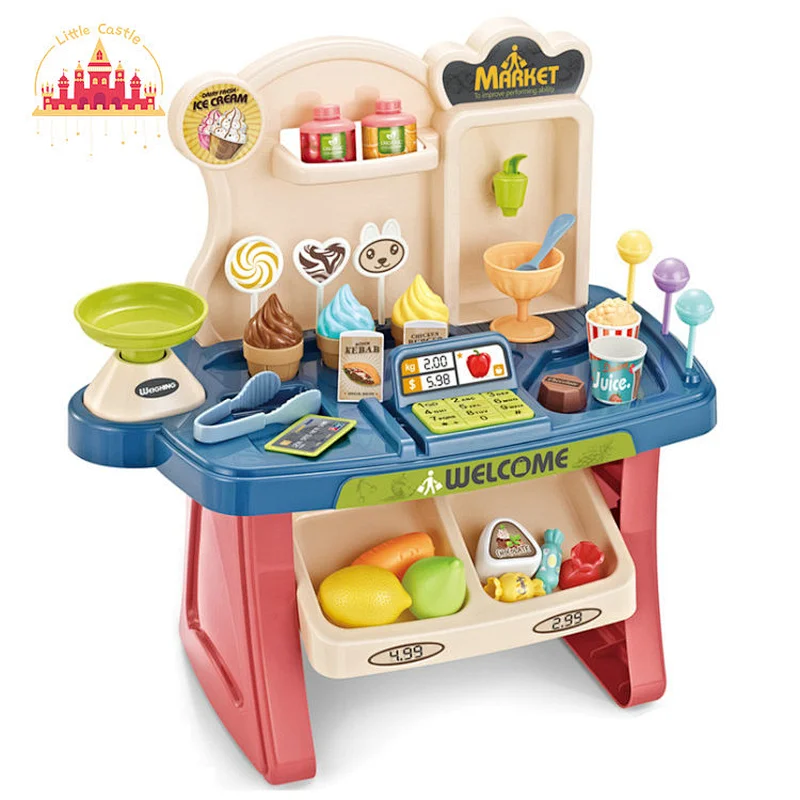 Mini Multifunctional Supermarket Counter Toy Plastic Food Toy SL10D134