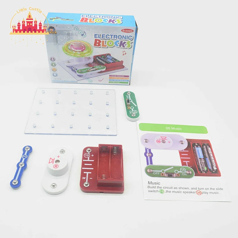 Science Electronic Circuits Toy Assembly Electronic Building Block Toy With Music SL17A001