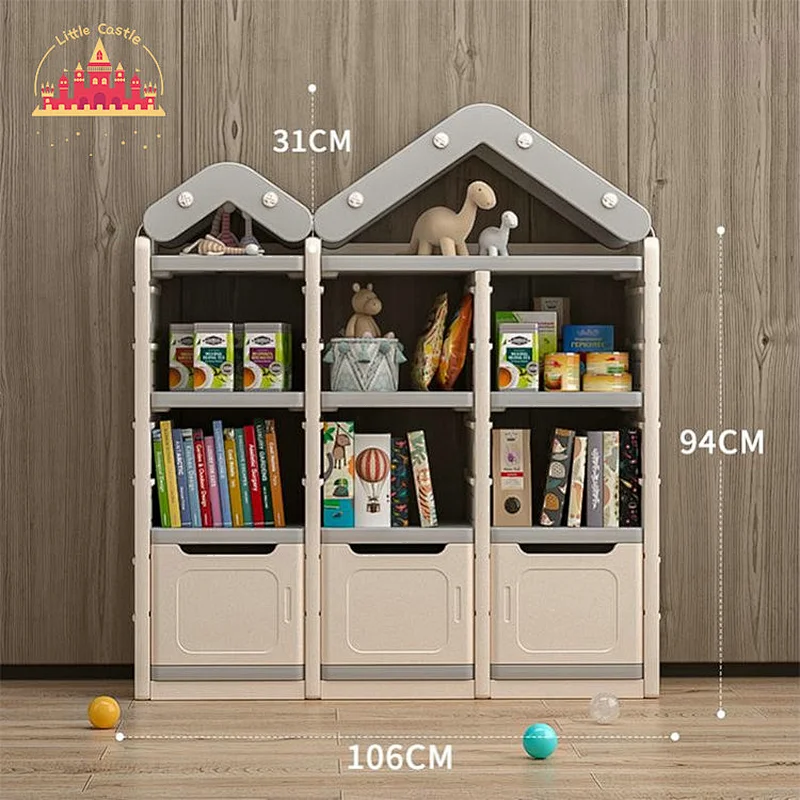 Modern Style Plastic Kids Furniture Toys Book Shelf Kids Storage Cabinet SL08C020