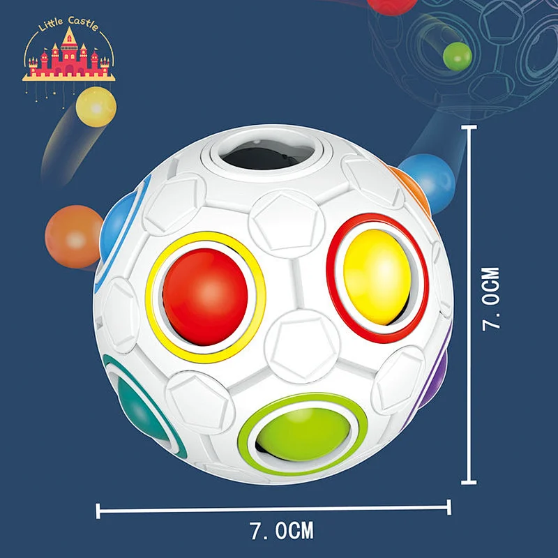 New Design Children's Educational Toy Plastic Anti-stress Fidget Magic Rainbow Ball Toy SL01A046
