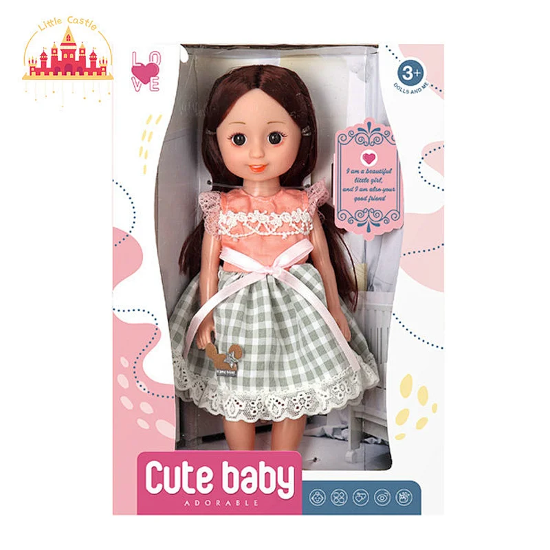 High quality fashion mini cute plastic doll toy in pretty dress for kids SL06D010