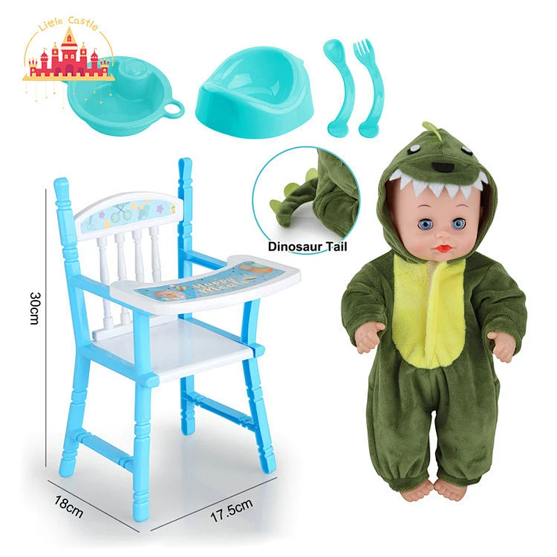 2022 Fashion dolls toy pretend play cute dinosaur doll suit for kids SL06D012
