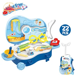 Small Plastic Violins Shape Medical Trolley Toy Simulation Doctor Toy SL10D109