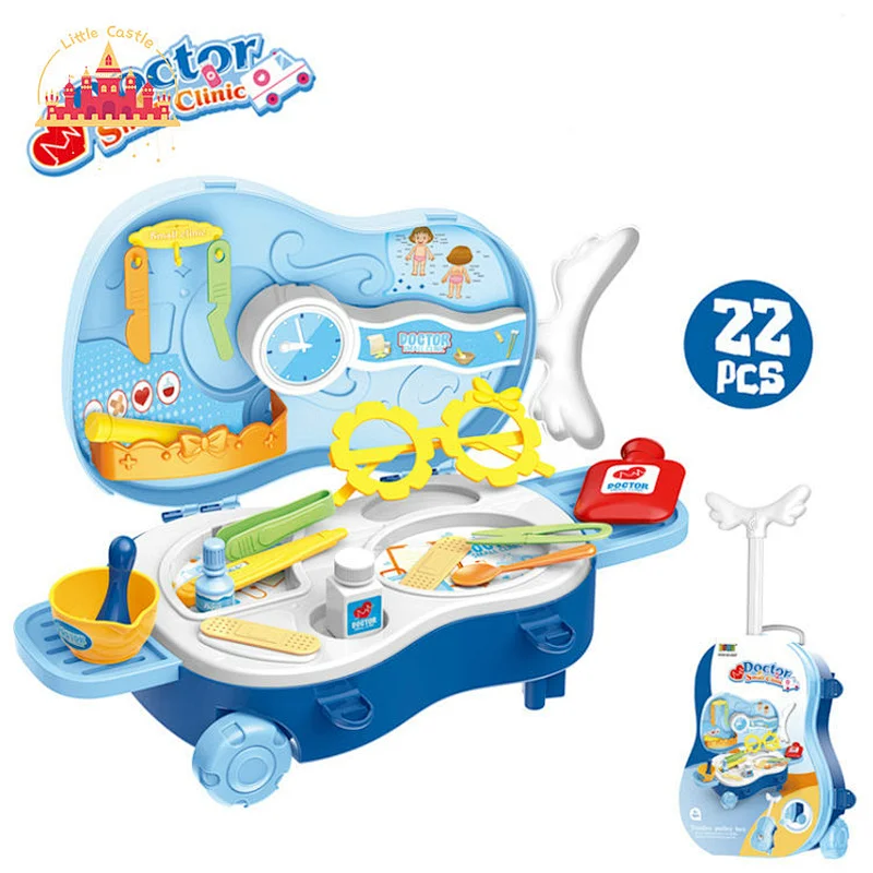 Educational Plastic Violin Make Up Toy Girls Pretend Play Game Cosmetic Accordion Trolley Case SL10D108