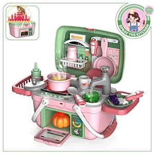 Hot Selling Pretend Play Set Plastic BBQ Basket Kitchen Set Toy For Kids SL10D032