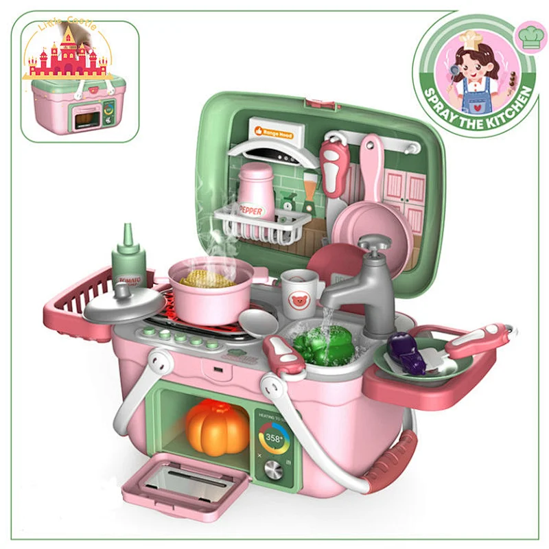 Hot Selling Pretend Play Set Plastic BBQ Basket Kitchen Set Toy For Kids SL10D032