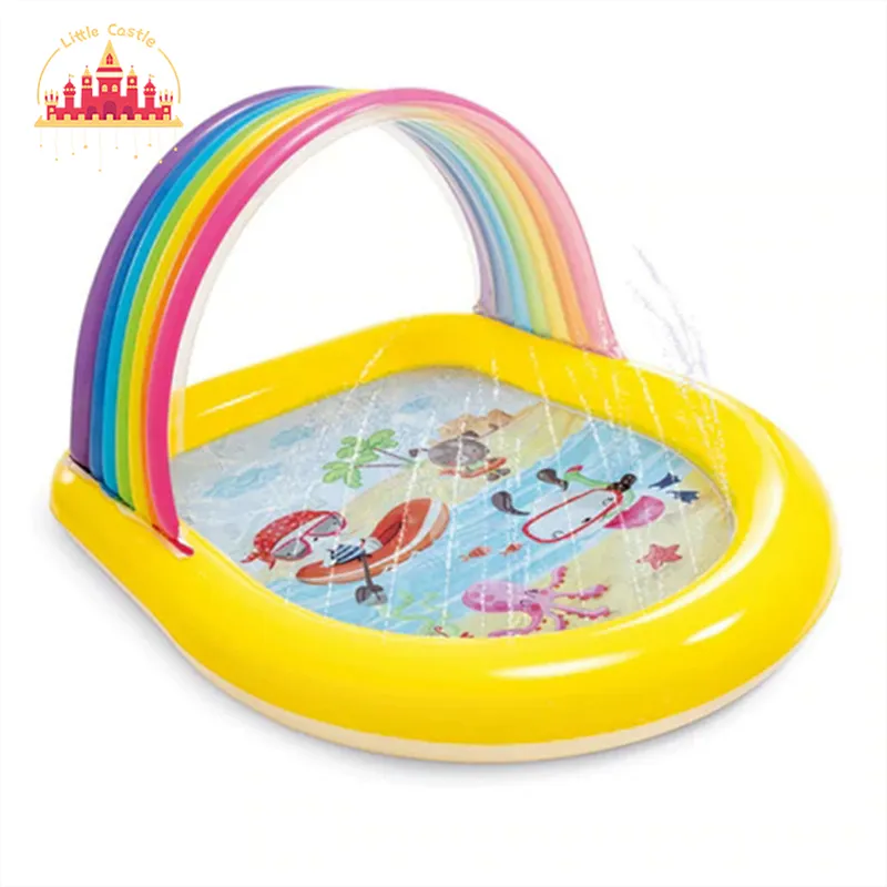 Customized plastic round pool inflatable watermelon baby pool P21A033