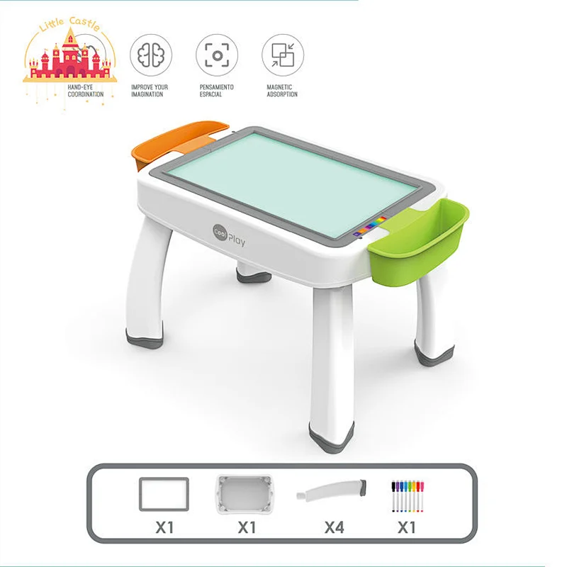High Quality Educational Kids Block Chair Diy Assemble Play Set Magnetic Building Tiles SL13E011