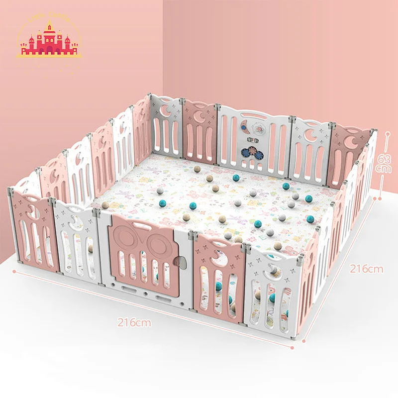 Customized Safety Owl Style Plastic Foldable Baby Playpens for Sale SL01F029