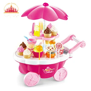 Diy Food Set Toy Educational Plastic Popcorn Cart Toy for Kids SL10D137