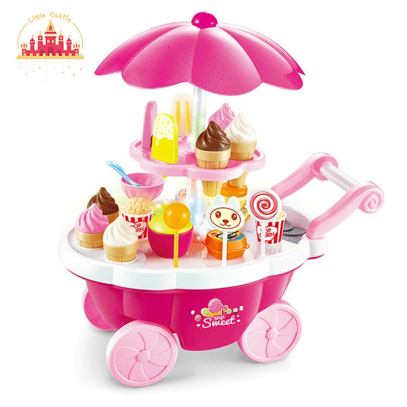 Diy Food Set Toy Educational Plastic Popcorn Cart Toy for Kids SL10D137