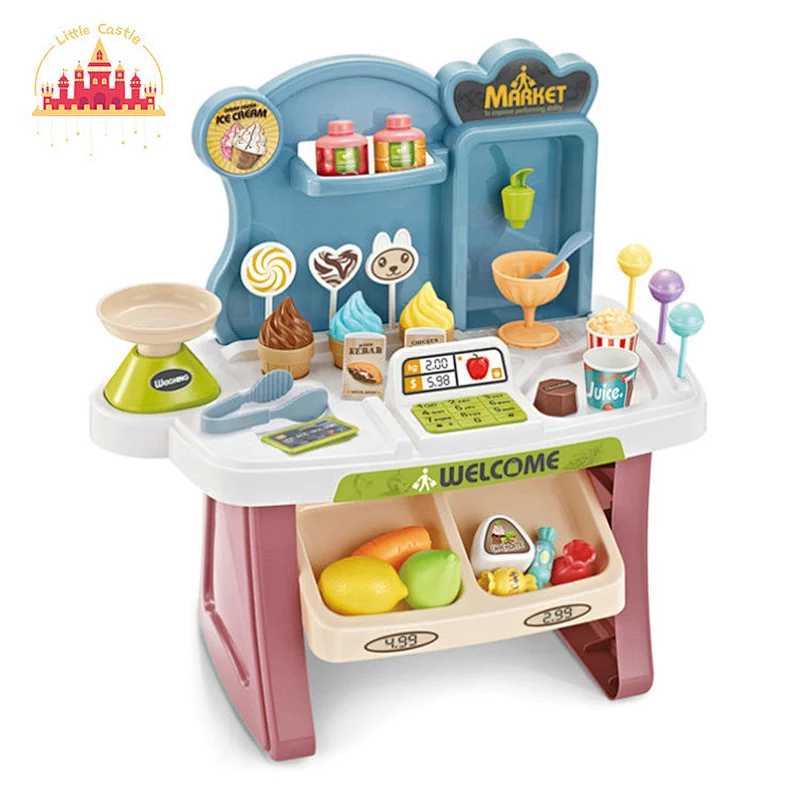 Mini Multifunctional Supermarket Counter Toy Plastic Food Toy SL10D134