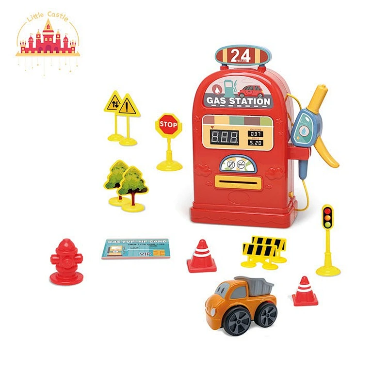 Educational Simulation Gas Station Set Pretend Role Play Toys Kits For Kids SL10D452