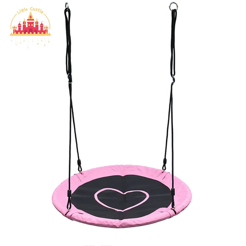 High Quality Outdoor Toy Pink Love Figure Oxford Cloth Swing Set For Kids M18A021