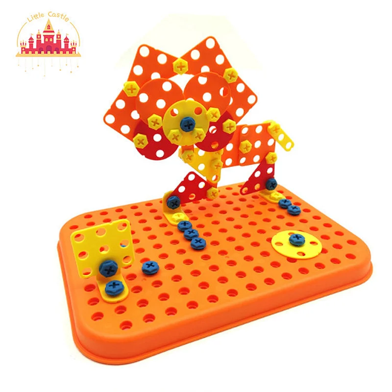 3D Diy Educational Creative Toy Electric Drill Screwing Building Block Toy For Kids P22A015