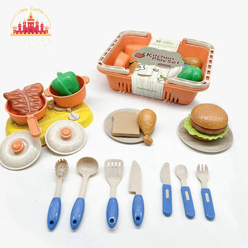 Kids Fast Food Play Set Toys Plastic Pretending Pizza Restaurant With Cash Register SL10D461