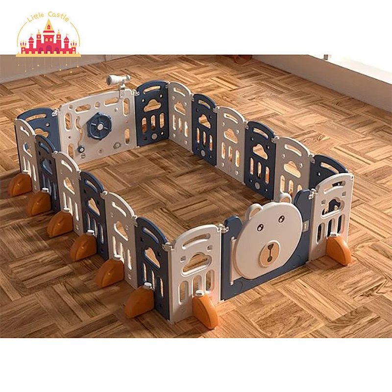 High Quality Folding Square Indoor Plastic 10+2 Panel Kids Playpens Safety Fence SL01F041
