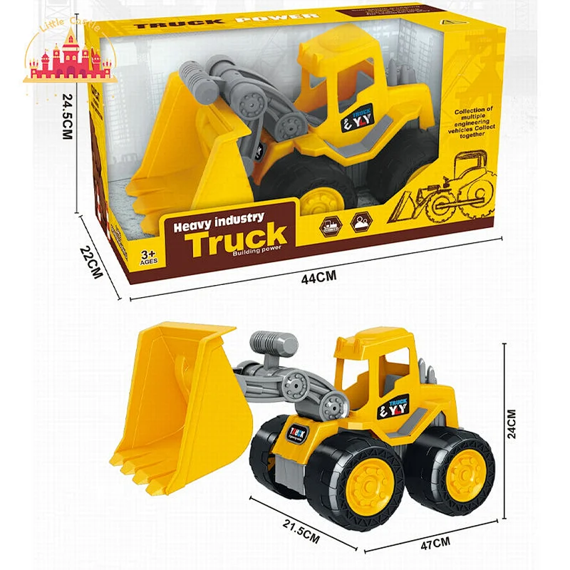 Mini Vehicle Toy Plastic Detachable Engineering Excavator Truck Toy For Kids SL04A002