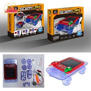 Hot Selling Plastic Science Engineering Educacional Diy Solar Car Toy For Kids SL17A002
