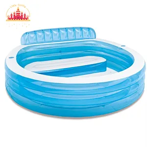 Family Party Water Sports Portable Inflatable PVC Float with Built-in Long Seat P21A018