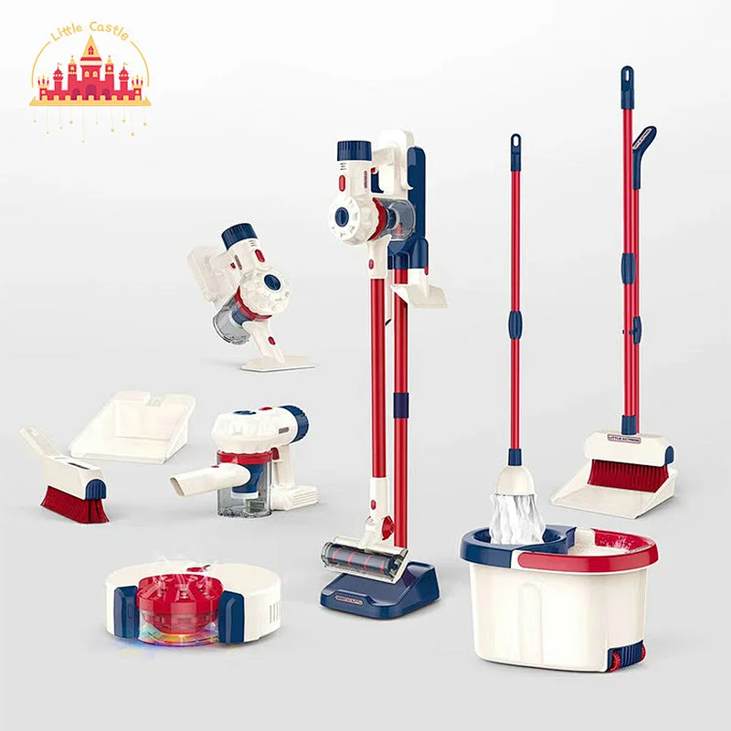 2022 Preschool kids pretend play set plastic cleaning tools toy SL10D425