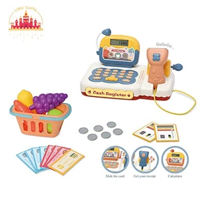 Kids Pretend Play Supermarket Shopping Game Cash Register Shopping Baskets Set Toy SL10D440